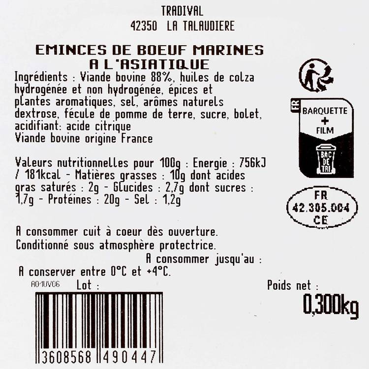 Les Emincés de bœuf façon asiatique - 2