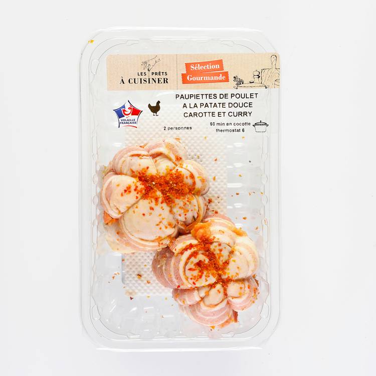 Les Paupiettes de poulet farcies à la patate douce, carotte et curry - 2