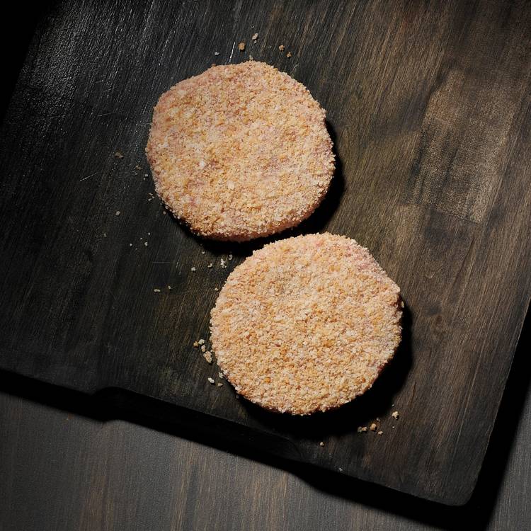 Les Hachés de poulet panés