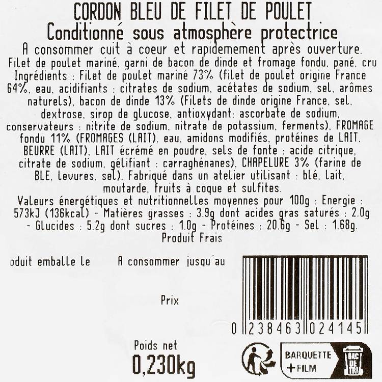 Le Cordon bleu de filet de poulet - 3