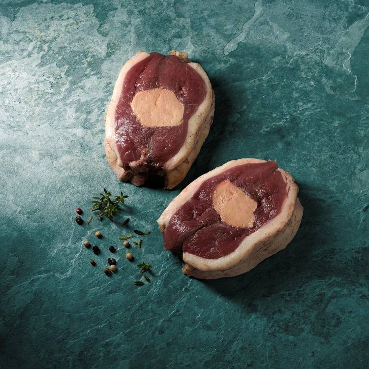 Le Magret de canard façon tournedos Rossini