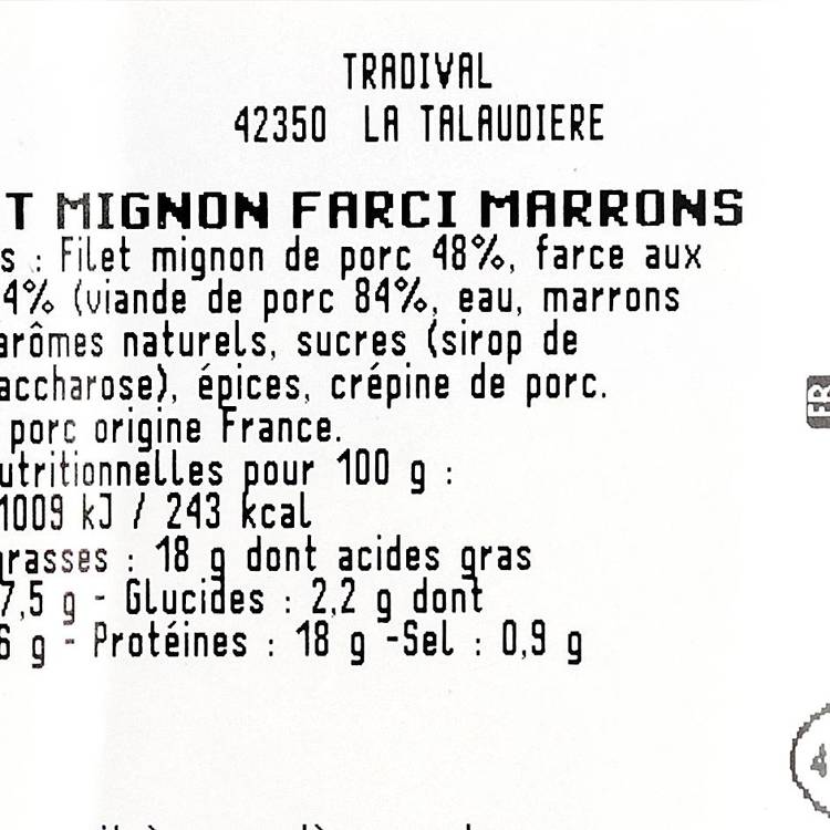 Le Filet mignon farci aux marrons - 2
