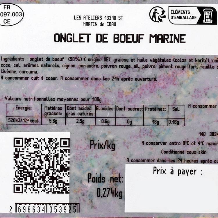 L'Onglet  de boeuf mariné  Tigre qui pleure - 3