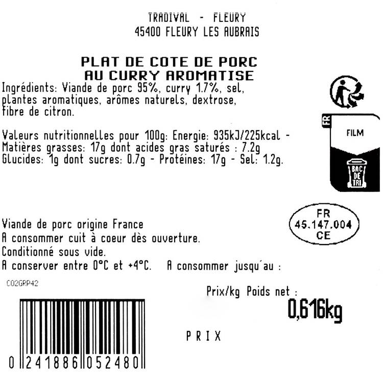Les Ribs  au curry - 2