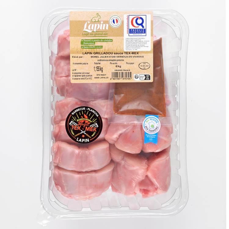 Le Lapin découpé sauce Tex Mex - 2