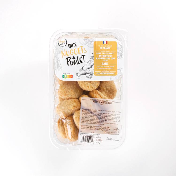 Les Nuggets de filet de poulet cuits 600gr - 2