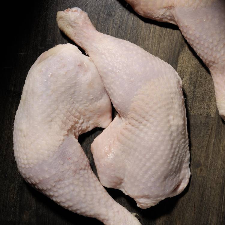 Les 2 Cuisses de poulet fermier blanc Label Rouge IGP - 1