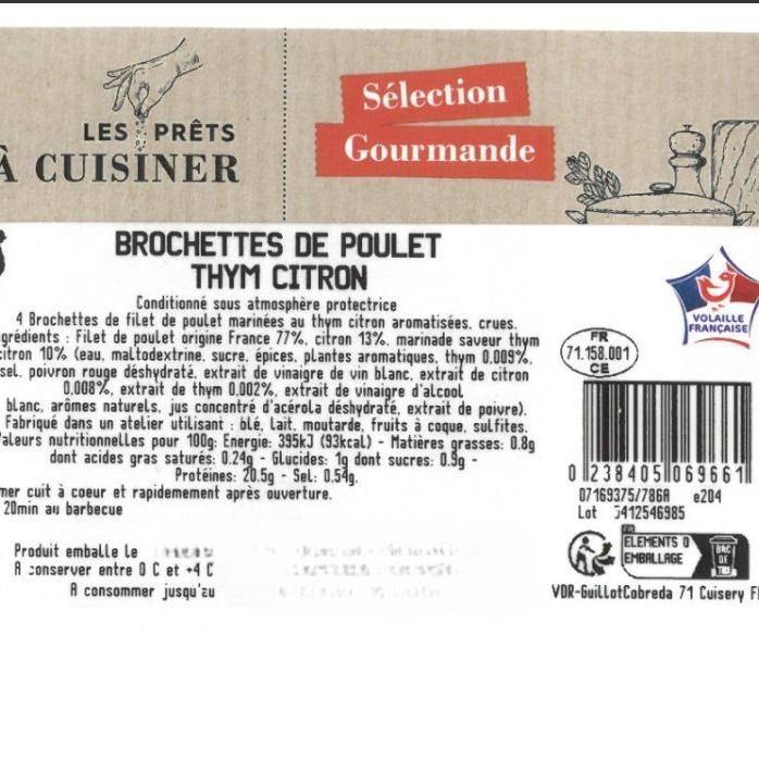 Les Brochettes de poulet thym citron - 2