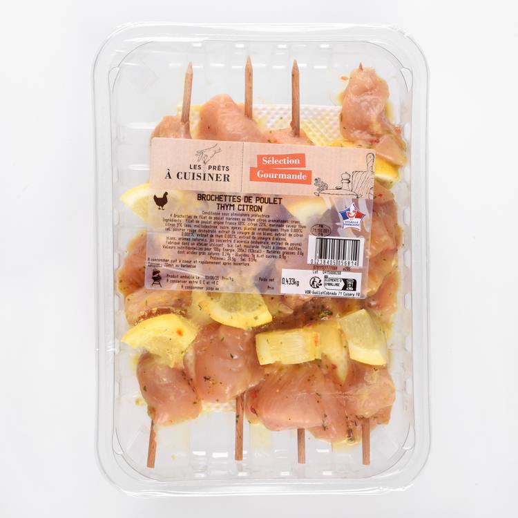 Les Brochettes de poulet thym citron - 2