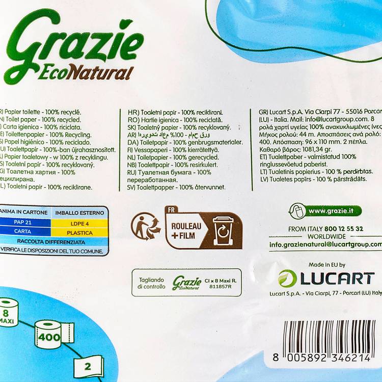 Le Papier toilette compact recyclé "Grazie" - 2