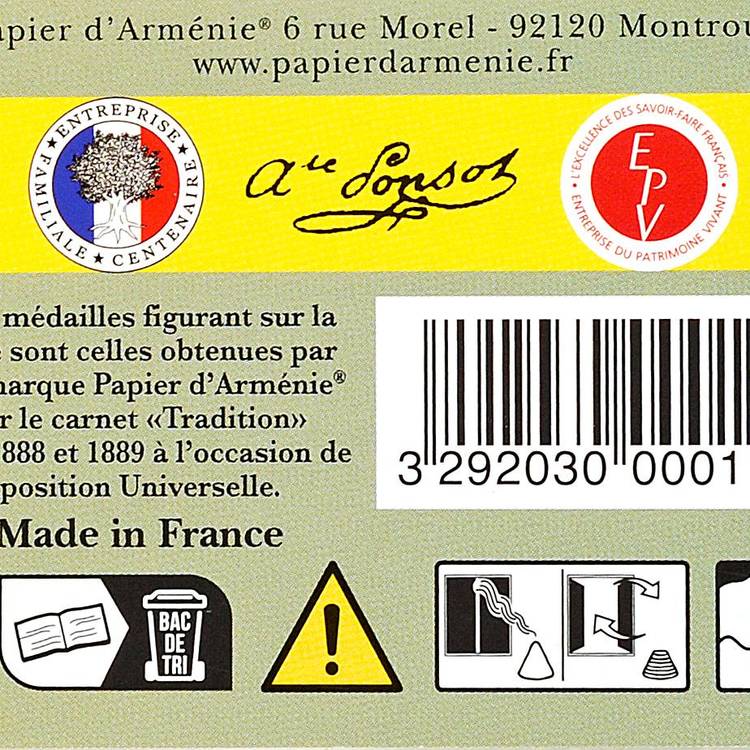 Le Papier d'Arménie tradition - 2