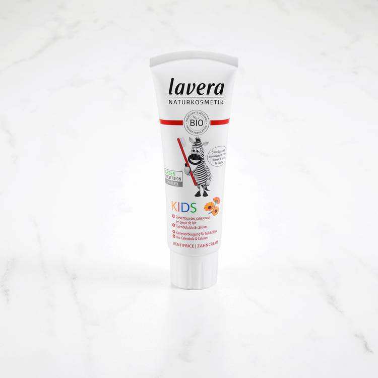 Le Dentifrice enfant au calendula et au calcium "Lavera"