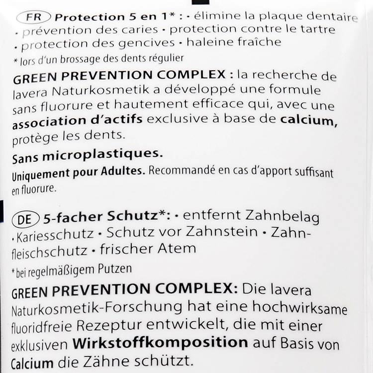 Le Dentifrice complete care sans fluor "Lavera" - 2