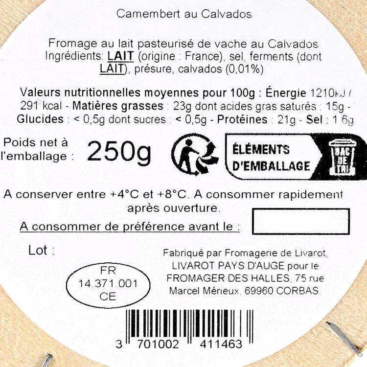 Le Camembert au Calvados - 2