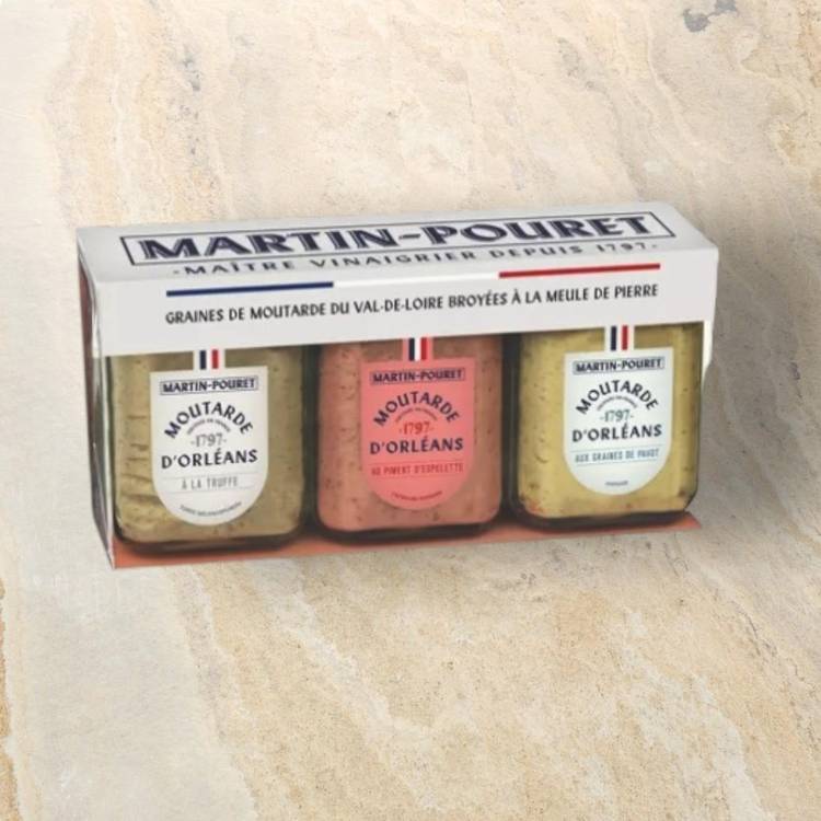 Le Coffret prestiges moutardes  "Martin Pouret"