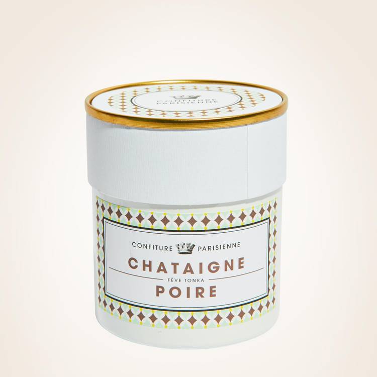 La "Châtaigne Poire Fève Tonka" en pot de 250g