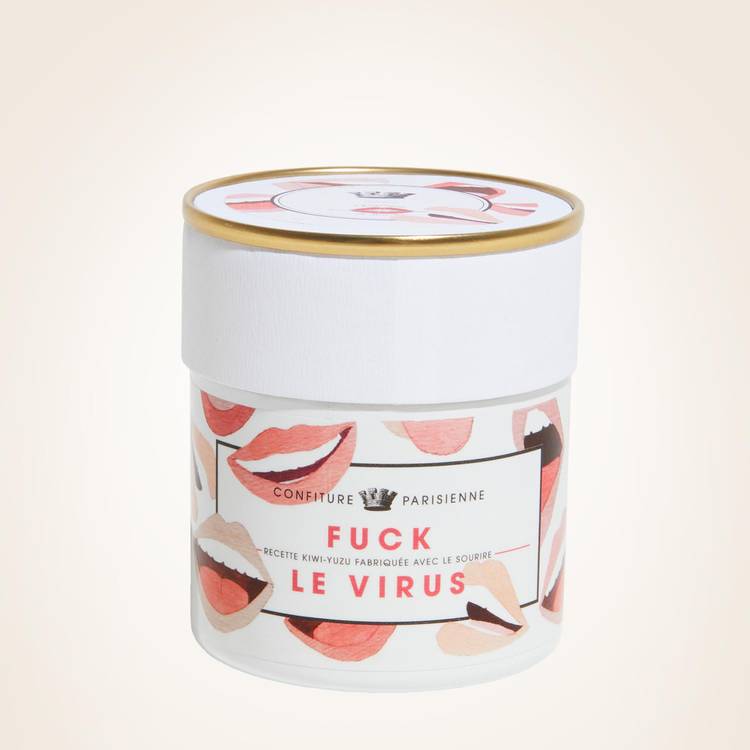La Confiture "F*** le virus, recette kiwi-yuzu" en pot de 250g