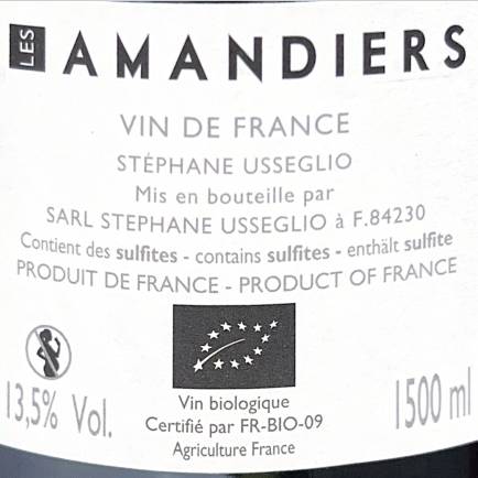 Le vin rouge "Les Amandiers" Stéphane Usseglio - 2