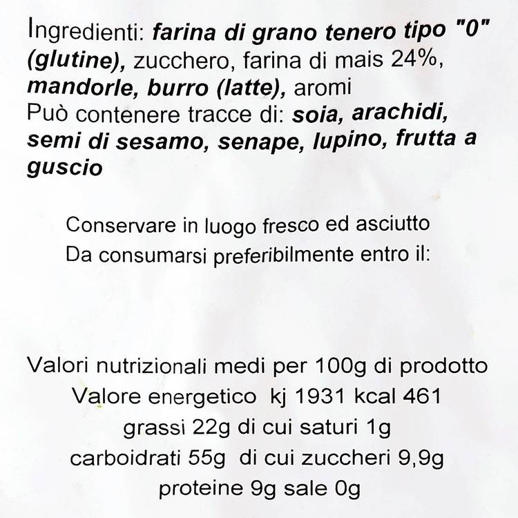 Le Biscuit sablé Torta sbrisolona - 2