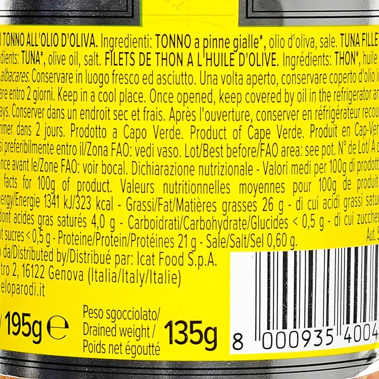 Les Filets de thon à l'huile d'olive "Parodi" - 2