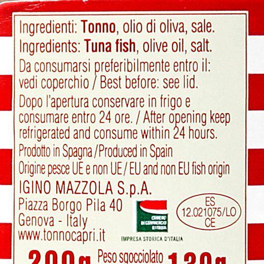Les Filets de thon à l'huile d'olive "Capri" - 2