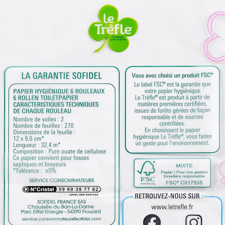 Le Papier toilette maxi douceur "Le Trèfle" - 3