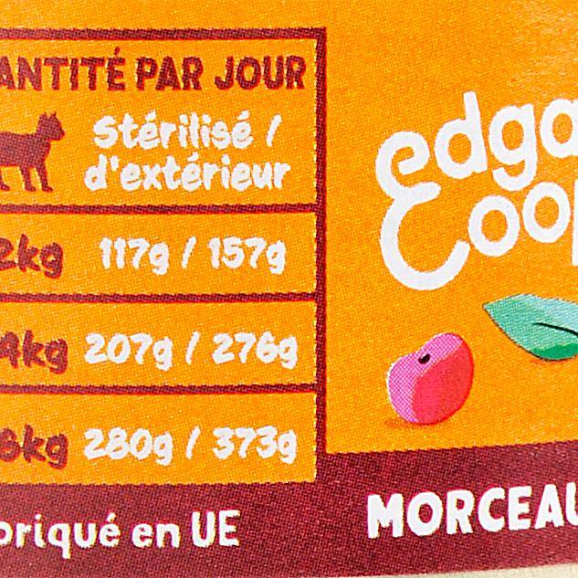 Les Morceaux en sauce pour chat au poulet, cranberries, sauge et curcuma "Edgard & Cooper" - 3