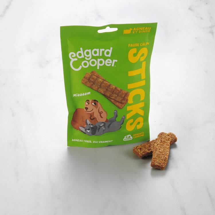 Les Sticks à mâcher à l'agneau pour chien "Edgard & Cooper"