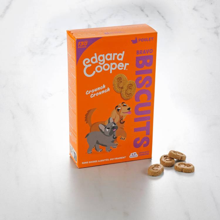 Les Biscuits au poulet pour chien "Edgard & Cooper"