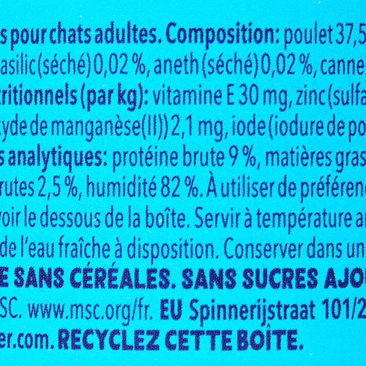 Les Morceaux en sauce pour chat au saumon et poulet  "Edgard & Cooper" - 3