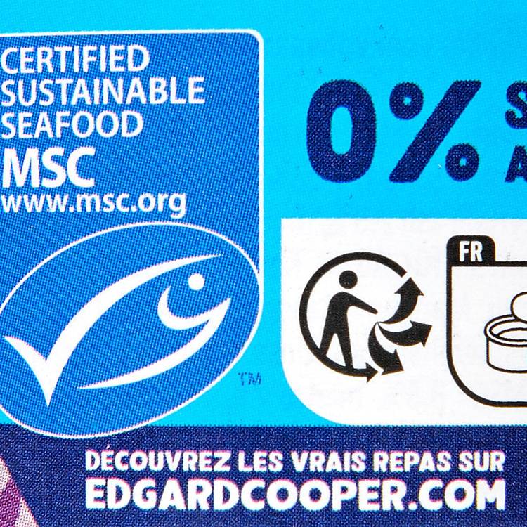 Les Morceaux en sauce pour chat au saumon et poulet  "Edgard & Cooper" - 2