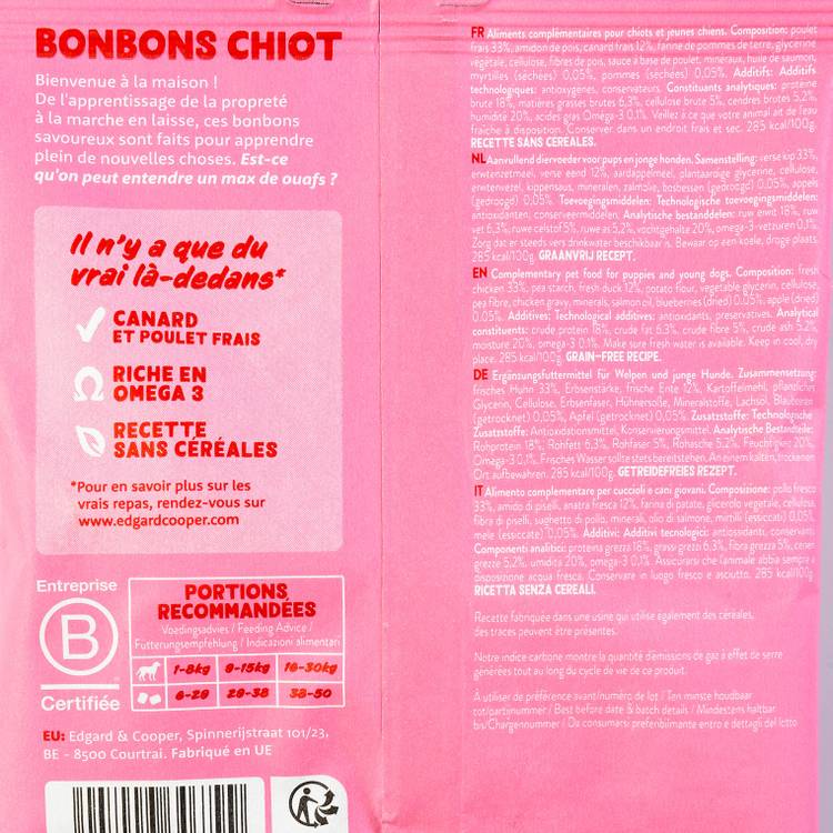 Les Bonbons au canard et poulet pour chiot "Edgard & Cooper" - 2