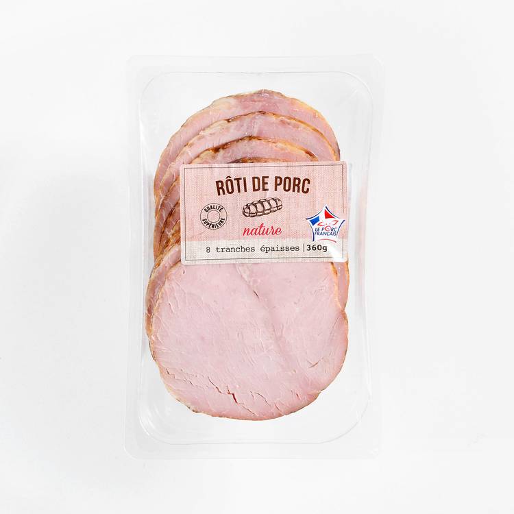 Le Rôti de porc cuit supérieur x8 tranches 360g - 2