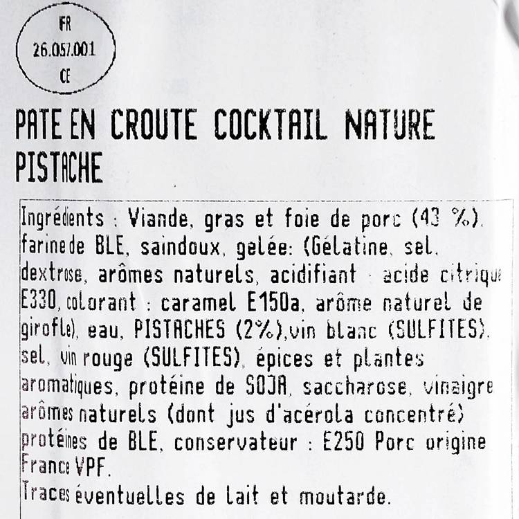 Le Pâté en croûte pistaché - 2