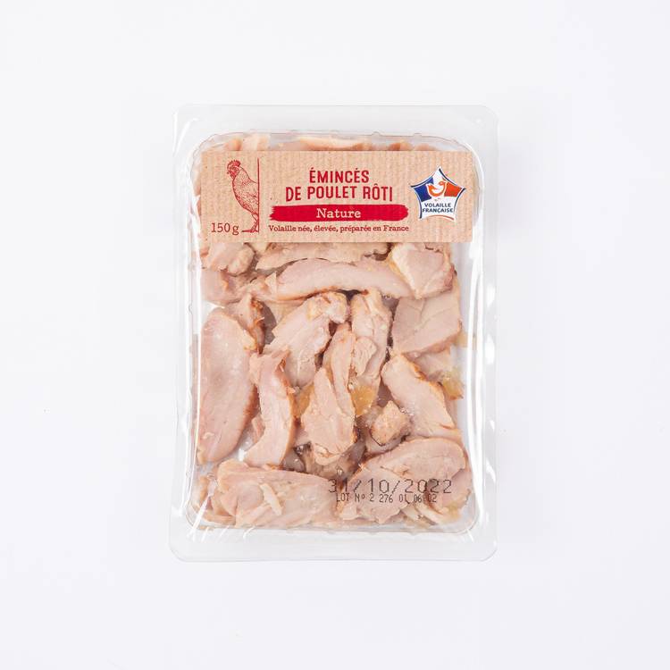 Les Emincés de poulet rôti nature 150g - 2