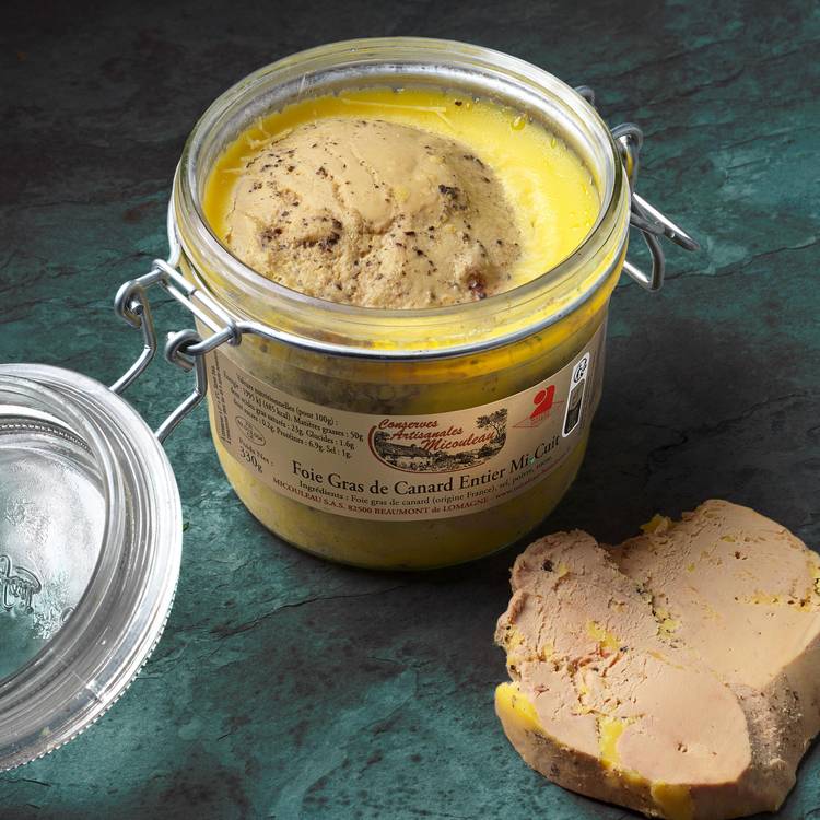 Bocal de foie gras de canard entier