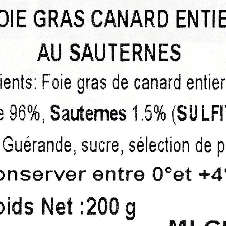 Le Foie gras de canard entier mi-cuit au Sauternes - 3