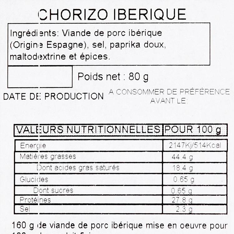 Le Chorizo ibérique - 2