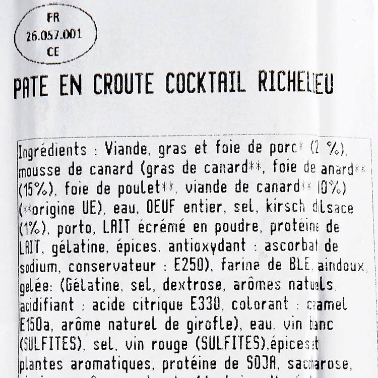 Le Pâté en croûte richelieu - 3