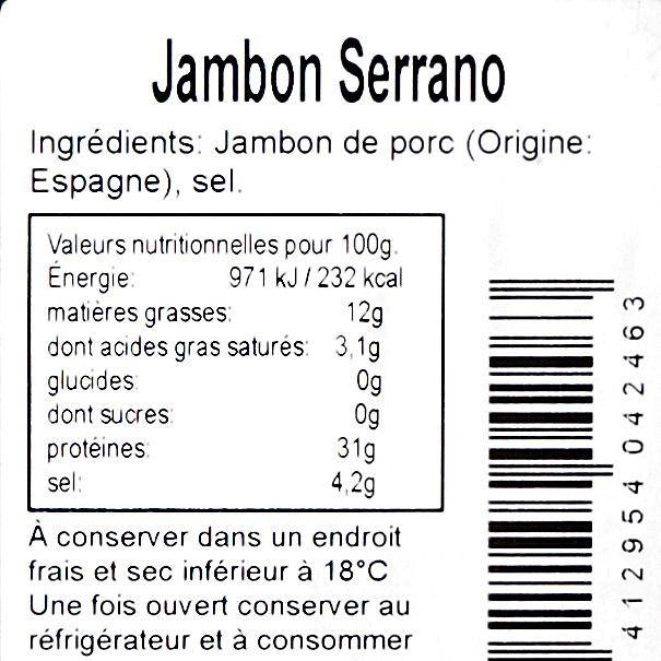 Le Jambon Serrano 12 mois STG - 3