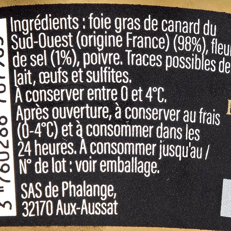 Le Foie gras de canard entier mi-cuit du sud-ouest à la fleur de sel IGP - 2