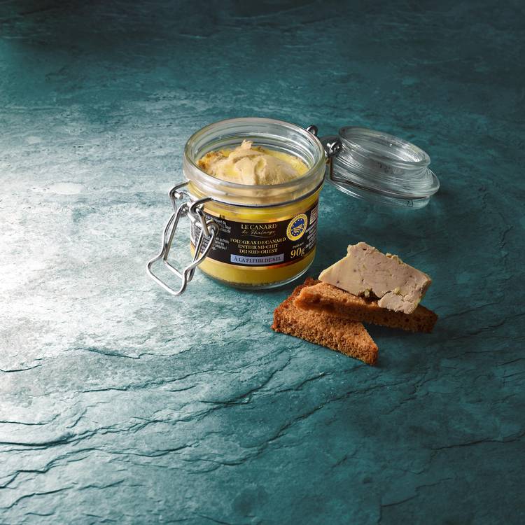Le Foie gras de canard entier mi-cuit du sud-ouest à la fleur de sel IGP