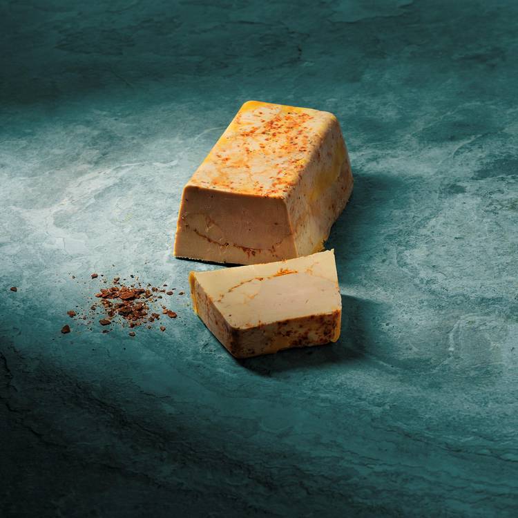 Le Foie gras de canard entier mi-cuit au piment d'Espelette