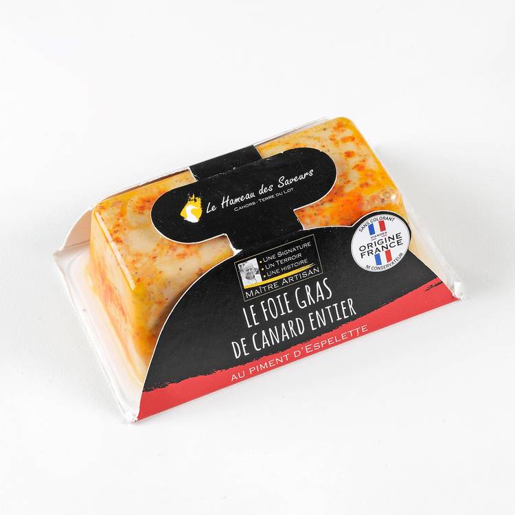 Le Foie gras de canard entier mi-cuit au piment d'Espelette - 2