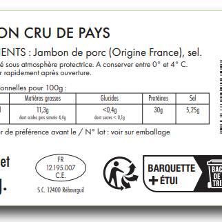 Le Jambon sec supérieur de pays - 2