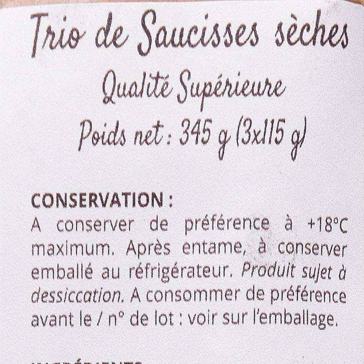Le Trio de saucisses sèches superieur - 3
