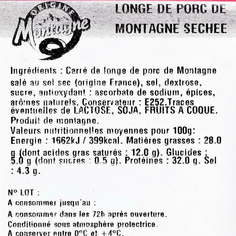 La Chiffonnade de longe de porc de montagne séchée - 3