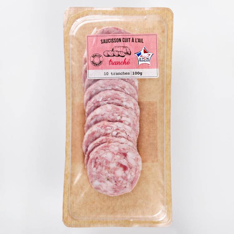 Le Saucisson cuit à l'ail tranché supérieur - 2