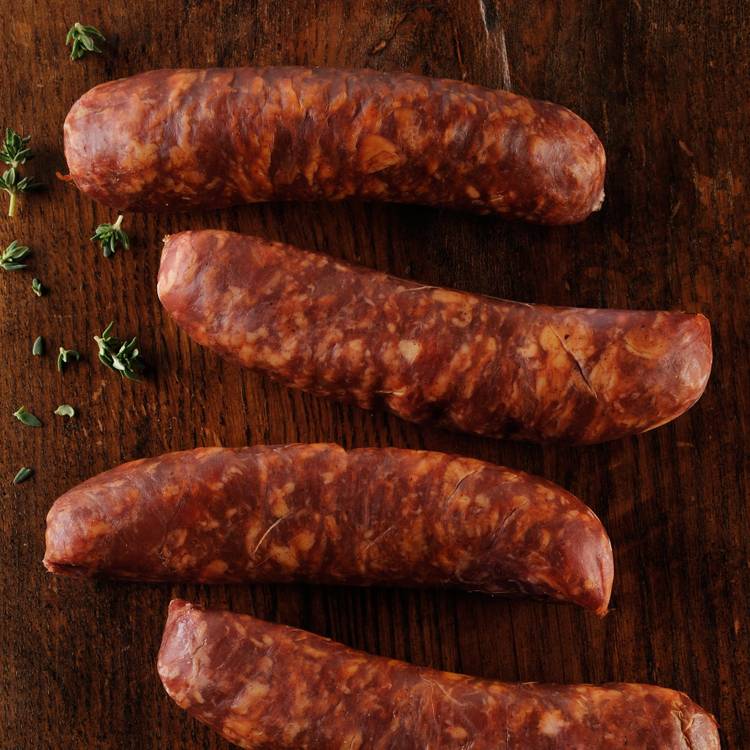 Les  Diots de Savoie pur porc fumés 4x100g "Salaisons la Dent du Villard"
