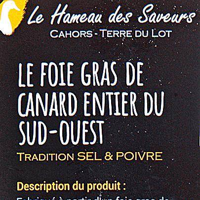 Le Foie gras de canard entier mi-cuit du Sud-ouest IGP 90g - 2 tranches - 2
